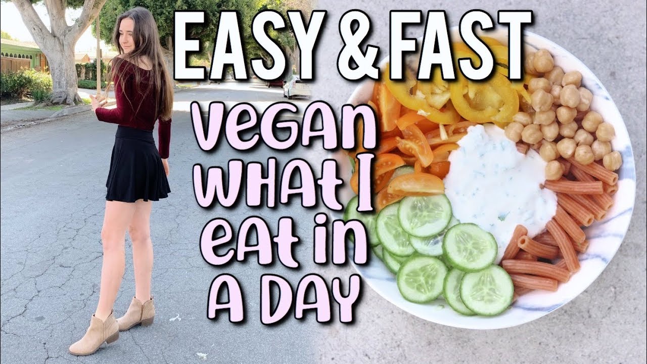 vegan teen what i eat in a day (EASY + FAST)❀