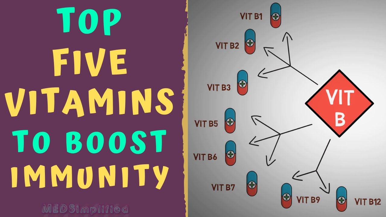 TOP 5 VITAMINS TO BOOST IMMUNITY - How to strengthen IMMUNE SYSTEM